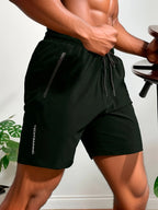 Short de Bain Homme Séchage Rapide avec Poches Zippées