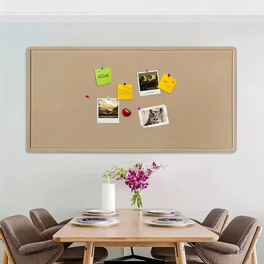 Tableau Liège Mural Grande Taille – Panneau d’Affichage pour Photos, Notes et Décoration de Classe