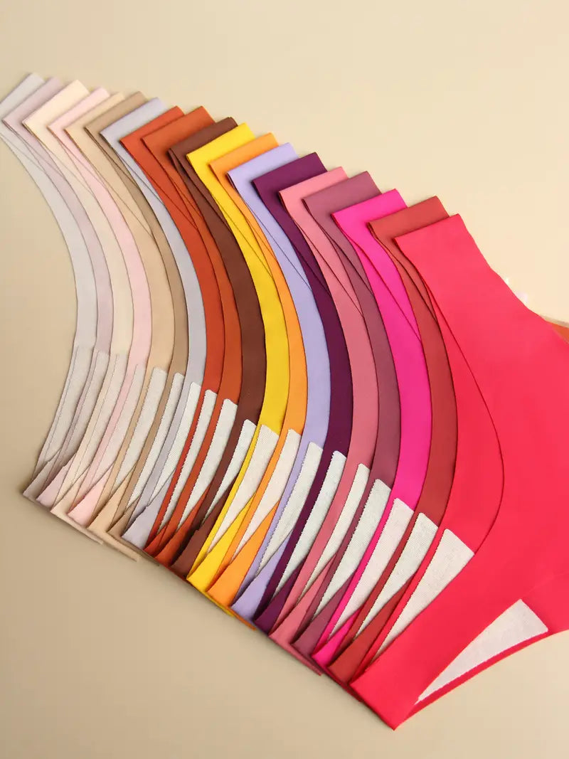 Lot de 12 pcs de Strings Invisibles Femme Sans Couture – Ultra Doux & Multicolores