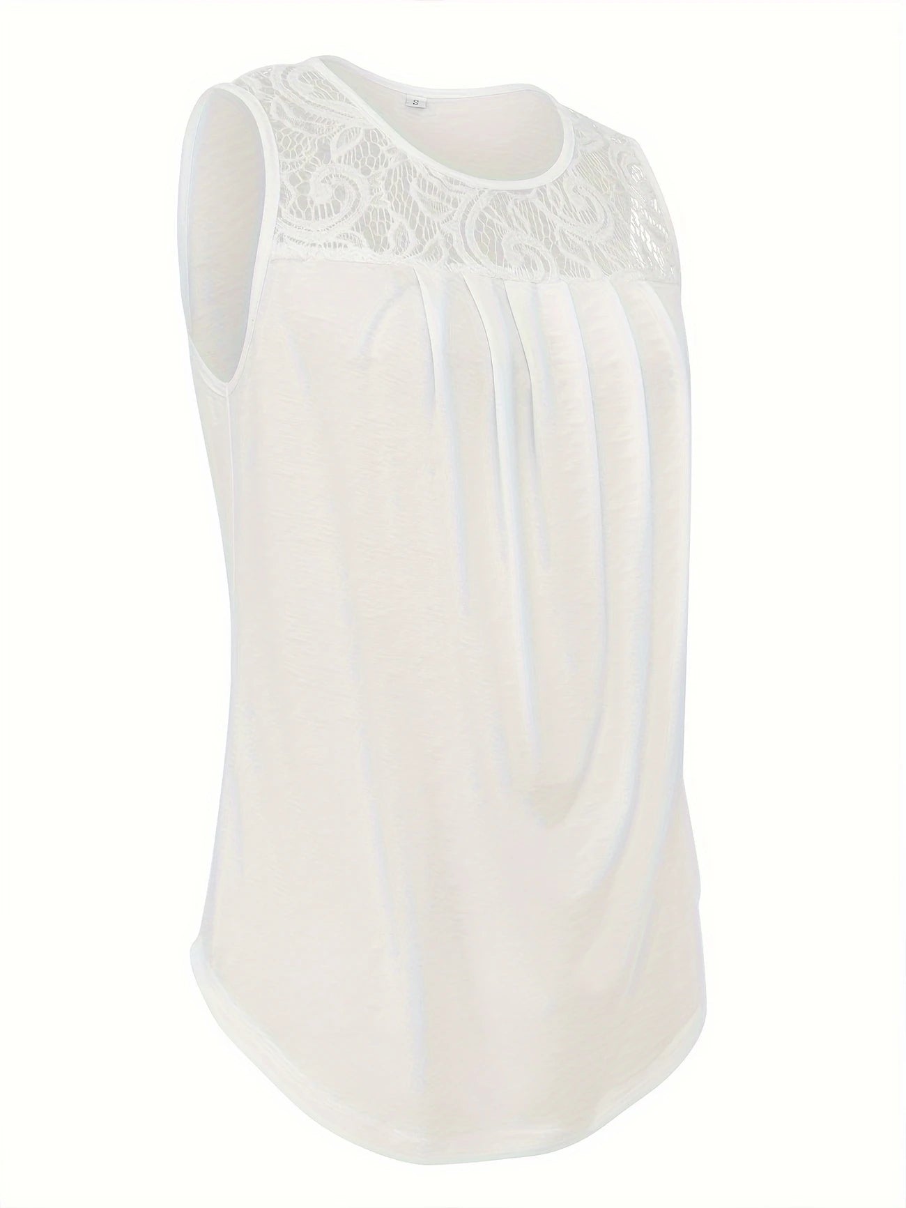 Top Sans Manches Dentelle Bohème – Élégance Légère pour l’Été