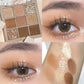 Palette Fards à Paupières Nude & Pailletés – 9 Teintes Chaudes Ultra Pigmentées pour Look Naturel ou Glam