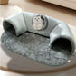 Tunnel Douillet pour Chats avec Coussin Moelleux – Lit Multifonction pour Chatons et Petits Animaux