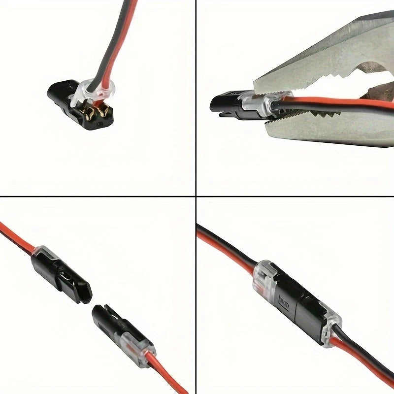 Connecteurs Électriques Rapides sans Soudure – Lot de 6/12/24 Pièces pour Câbles Auto, LED & Bricolage