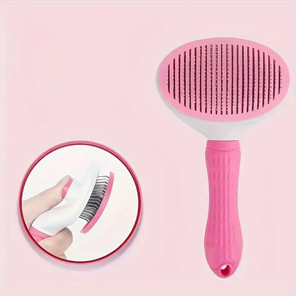 Brosse Auto-Nettoyante pour Chats et Chiens – Brosse de Toilettage à Poils Rétractables | Accessoire Pratique pour Animaux