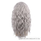 Perruque Homme Longue Ondulée avec Frange – Cheveux Synthétiques Naturels pour Déguisement ou Look Rock
