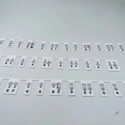 Guide Autocollant pour Clavier Piano – Lettres & Notes pour Débutants