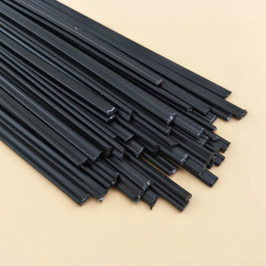 Baguettes de soudure plastique ABS noires – Tiges de réparation 30 cm pour pare-chocs et plastiques auto