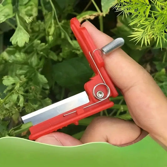 Mini sécateur de précision à ressort – Outil de taille compact pour plantes, herbes et récolte fine