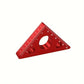Équerre triangulaire en aluminium – Règle de précision 60 mm pour traçage et menuiserie
