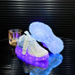 Baskets lumineuses fille rose et bleu – Chaussures de sport confort avec semelle LED