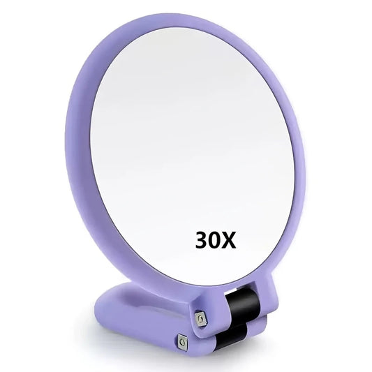 Miroir de Maquillage Grossissant 30/40X – Précision Extrême pour Épilation, Soins du Visage et Maquillage Détaillé