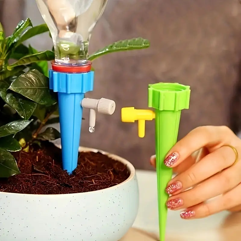 Système d’arrosage automatique pour plantes Goutteurs réglables pour pots et jardinières | Entretien des plantes