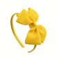 Serre-Tête Enfant avec Grand Nœud Jaune – Accessoire Cheveux Élégant et Confortable