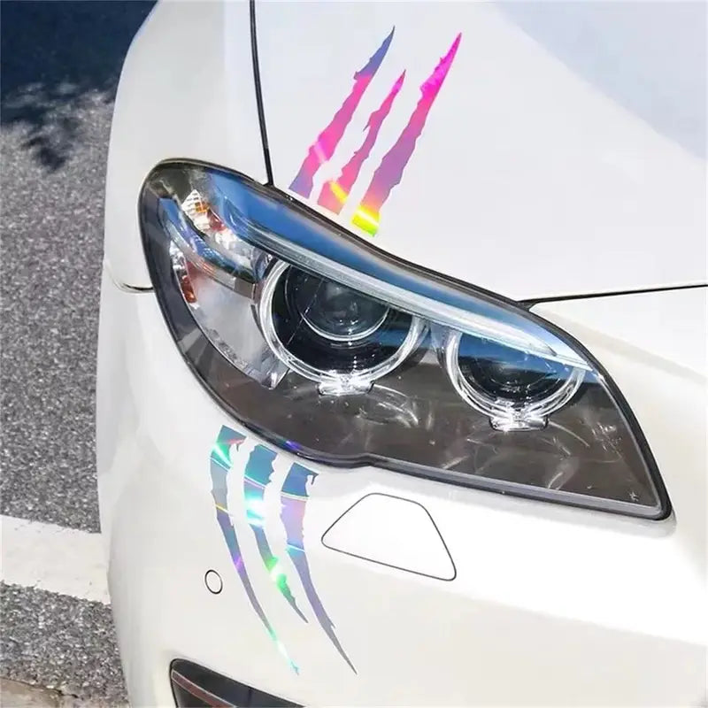 Autocollant Voiture Griffures 3D – Sticker Effet Trace de Griffe pour Décoration Auto
