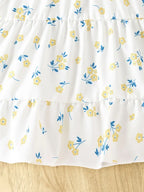 Robe Bébé Fille à Fleurs avec Haut en Jean