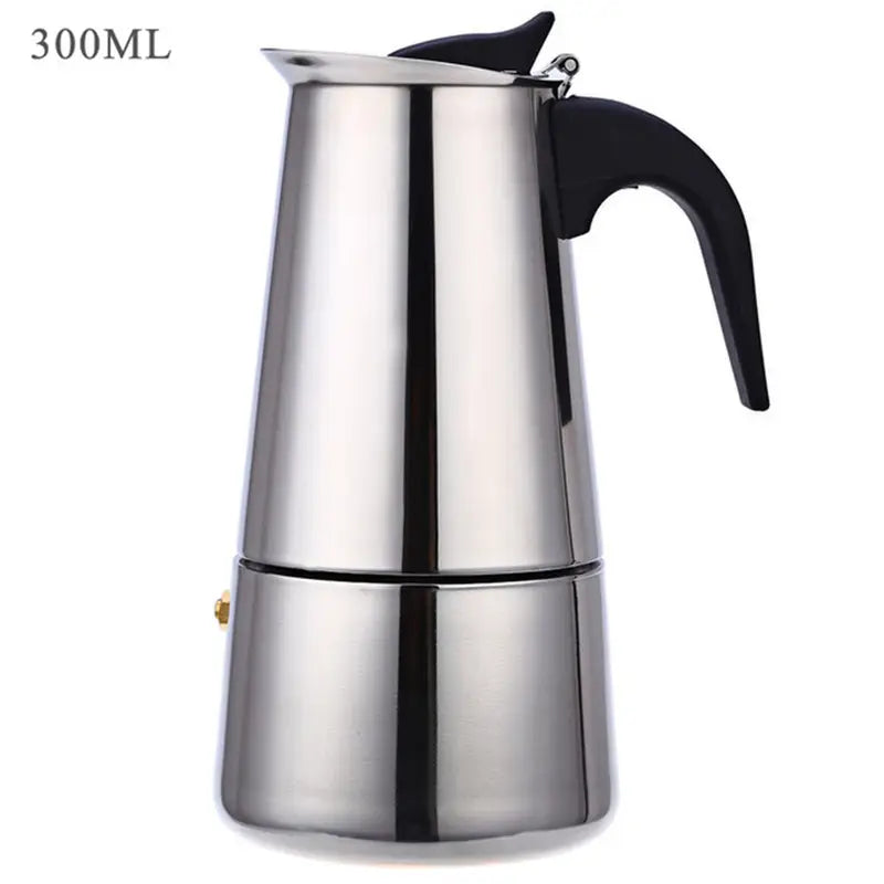 Cafetière Italienne en Inox – Moka Express Compatible Tous Feux, Design Classique pour Espresso Authentique