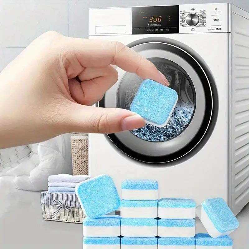 Pastilles Nettoyantes pour Machine à Laver – Tablettes Anticalcaire et Désinfectantes pour Entretien du Linge