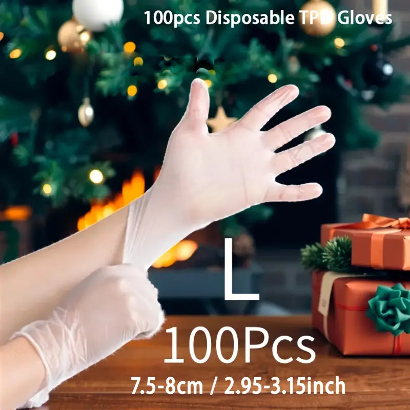Gants Jetables en Polyéthylène Transparent – Hygiène Alimentaire et Protection des Mains
