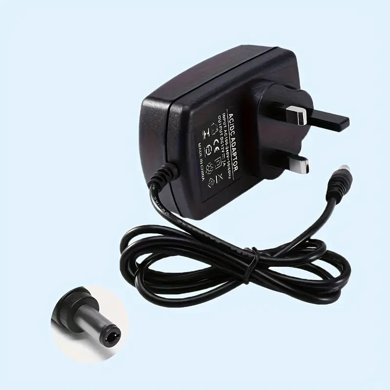 Chargeur Secteur 12V 2A – Adaptateur Alimentation AC/DC Universel avec Prise UK et Câble DC
