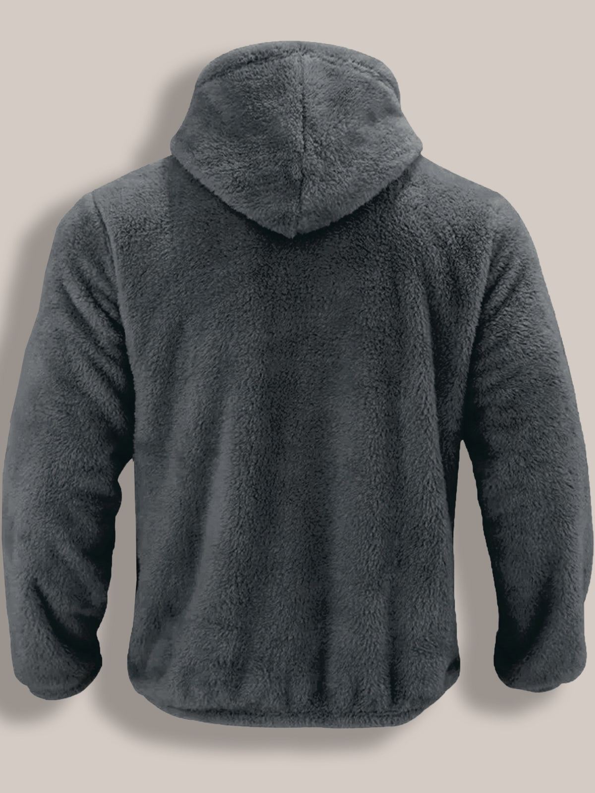 Prêt pour l'Hiver Veste à Capuche Gris Clair pour Hommes de Grande