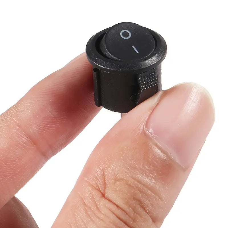Interrupteur à Bascule Rond ON/OFF – Mini Commutateur Électrique pour Projets d’Électronique Industrielle