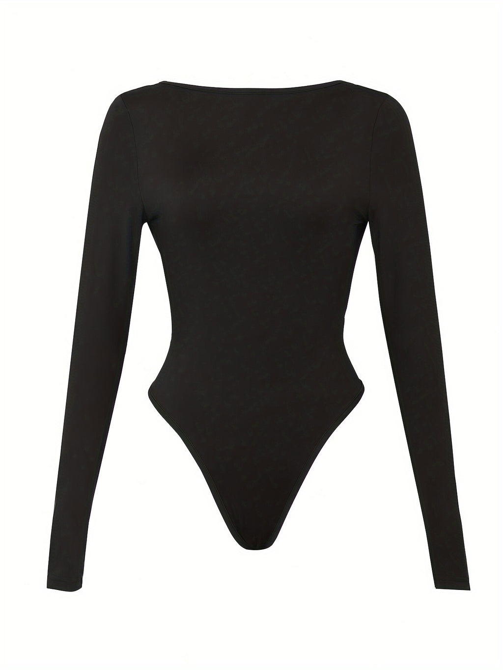 Body Femme Uni Dos Nu – Manches Longues & Coupe Sexy