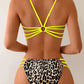 Ensemble Bikini Léopard à Lanières – Style Sauvage & Détails Sexy