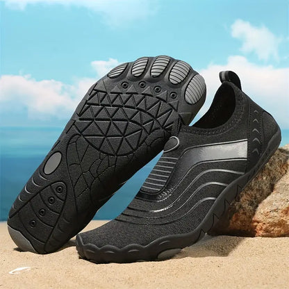 Chaussures aquatiques homme barefoot – Chaussures légères antidérapantes pour sport, plage et plein air