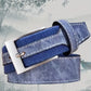 Ceinture homme en jean bleu avec boucle classique – Style décontracté et tendance