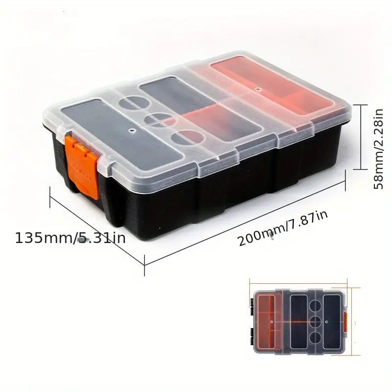 Boîte à Outils avec Compartiments Amovibles – Rangement Organisé pour Vis, Boulons et Petits Outils – Collection Boîtes à Outils et Accessoires