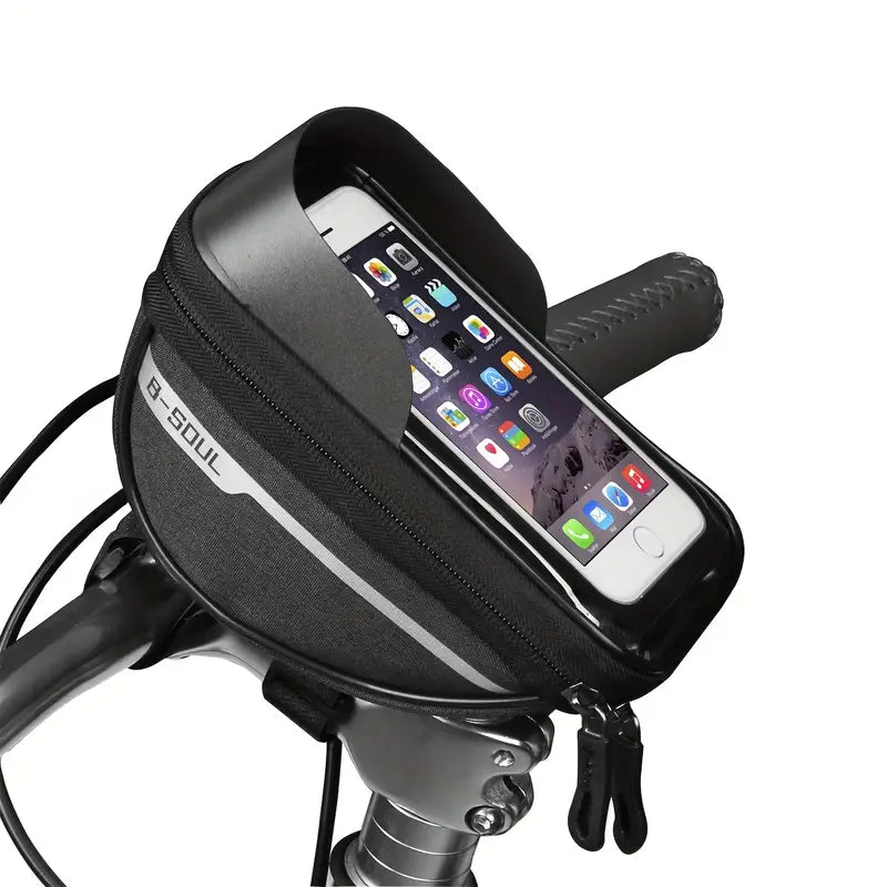 Sacoche de vélo étanche avec support smartphone – Pochette de cadre avant pratique et résistante