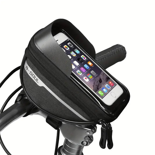 Sacoche de vélo étanche avec support smartphone – Pochette de cadre avant pratique et résistante