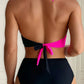 Bikini Femme Taille Haute 2 Pièces – Maillot de Bain Croisé à Nouer, Look Élégant et Confort Plage