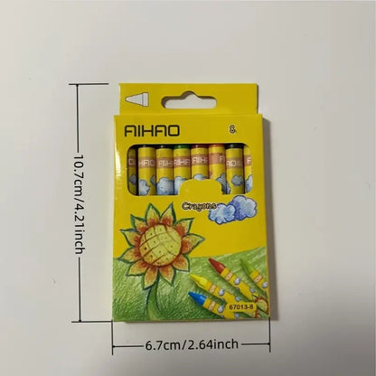 Crayons de Cire Colorés Bébé – Crayons Épais Lavables Anti-Casse pour Dessin et Éveil Créatif