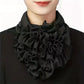 Faux col femme plastron élégant, coloris Noir