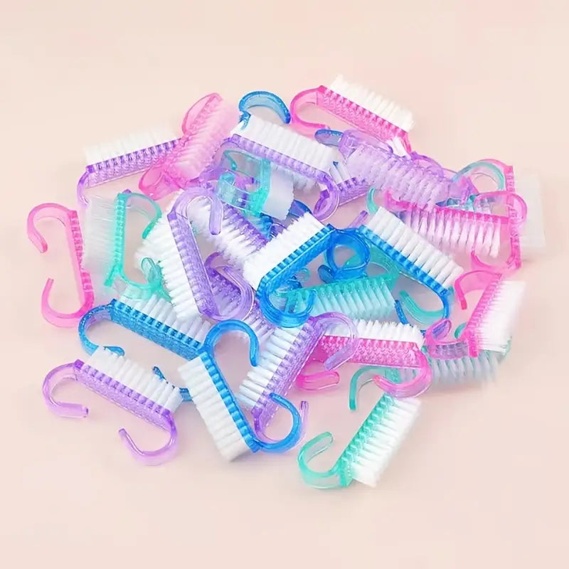 Lot de Mini Brosses à Ongles Colorées – Nettoyage Doux et Efficace pour Manucure et Pédicure