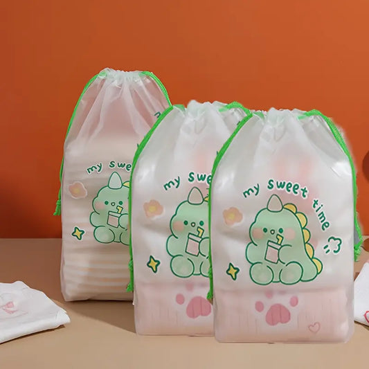 Sacs de rangement voyage étanches  Pochette à cordon motifs animaux et cactus