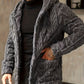 Veste à capuche décontractée de couleur unie pour homme grande taille