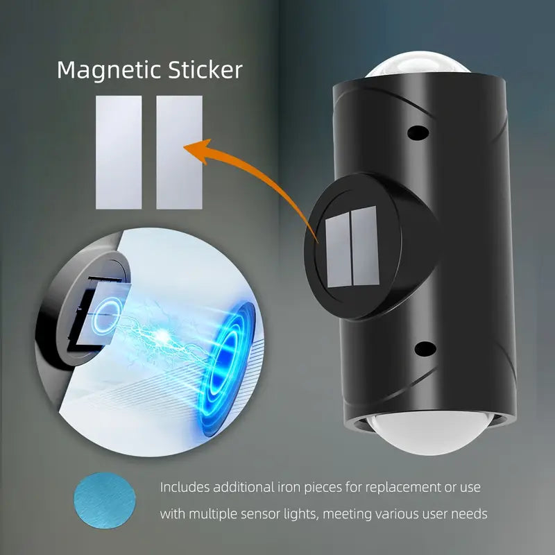 Spot LED Intelligent avec Détecteur de Mouvement – Éclairage Sans Fil avec Support Magnétique et Fixation Facile