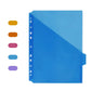 Intercalaires plastifiés A4 à onglets colorés – Séparateurs 6 positions pour classeur à anneaux, classement facile des documents