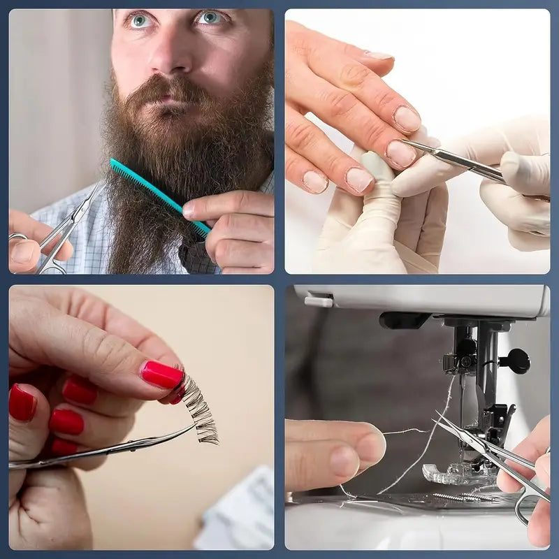 Ciseaux à Cuticules Précision – Inox Courbé pour Manucure et Pédicure Professionnelle