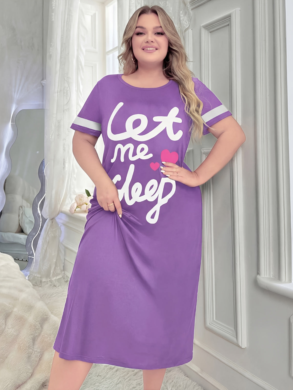 Robe longue de nuit pour femmes grandes tailles