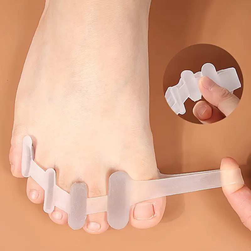 Séparateurs d’Orteils en Gel de Silicone – Correcteurs Hallux Valgus & Soulagement des Douleurs Plantaires