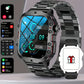 Montre connectée multisport avec appels et suivi santé, coloris Bande d'acier noir