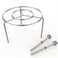 Support à brochettes en acier inoxydable – Accessoire pratique pour barbecue, grillades et cuisine d’extérieur