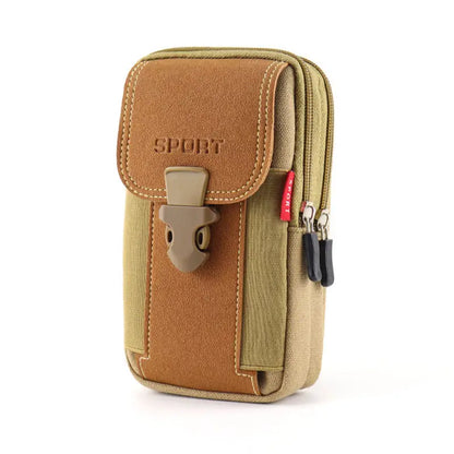 Sac Banane et Bandoulière Homme Sport – Pochette Multifonction en Nylon Résistant pour Téléphone et Accessoires