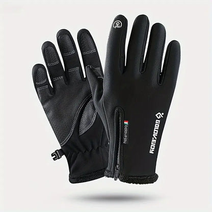 Gants de cyclisme hiver imperméables et antidérapants – Gants tactiles chauds pour vélo, VTT et sport en extérieur