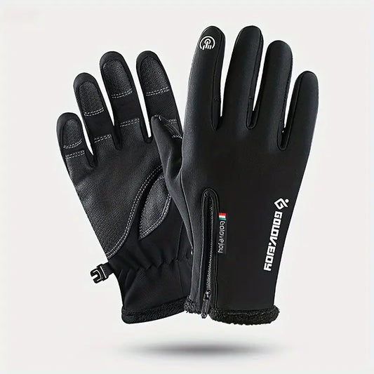 Gants de cyclisme hiver imperméables et antidérapants – Gants tactiles chauds pour vélo, VTT et sport en extérieur
