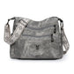 Sac Hobo gris tendance pour femme  Bandoulière réglable à motifs, multi-poches et grande capacité