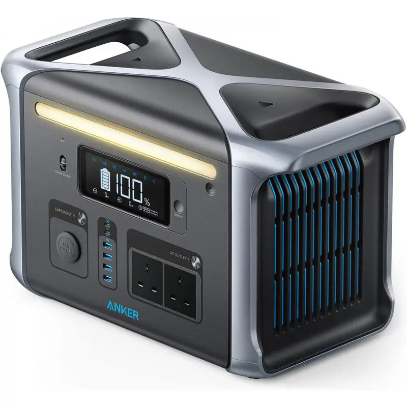 Station d’alimentation portable Anker – Générateur rechargeable haute capacité avec prises USB & AC pour camping et urgences